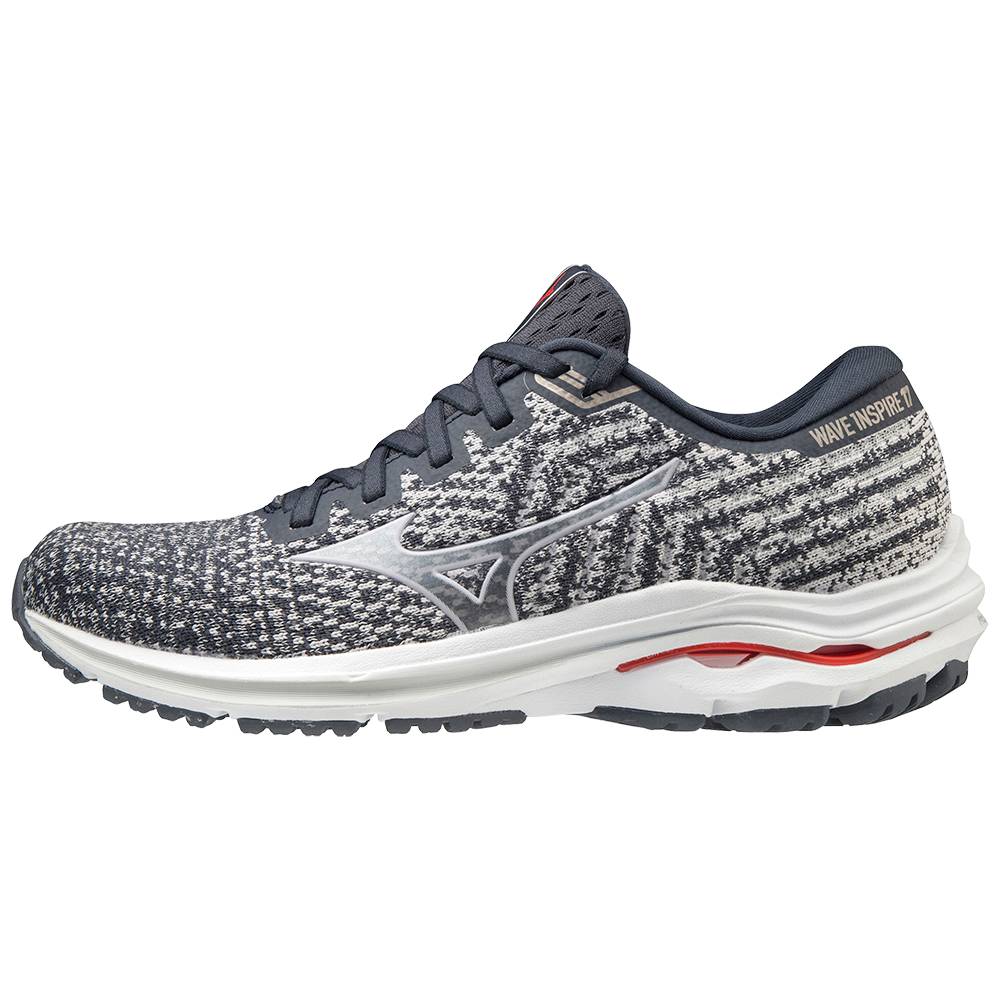 Mizuno Wave Inspire 17 WAVEKNIT Női Futócipő Szürke FBH157240